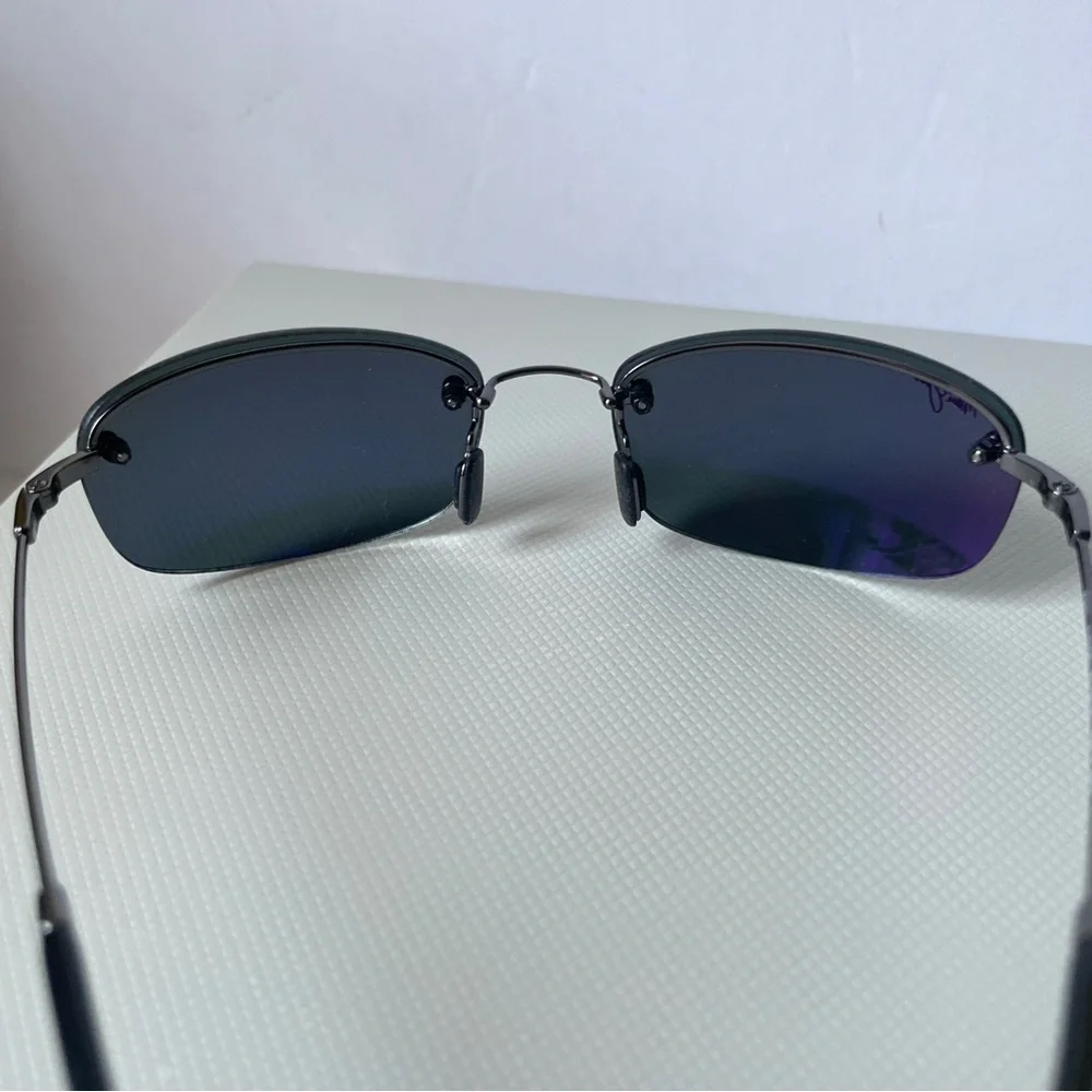Maui Jim Flexon Polarized Sunglasses Gunmetal MJ350-02 - Picture 6 of 8
